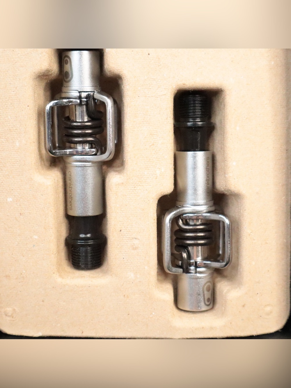Crankbrothers Eggbeater 1 XC Race Pedal Mountain Bike MTB PSilver New - Picture 2 of 8
